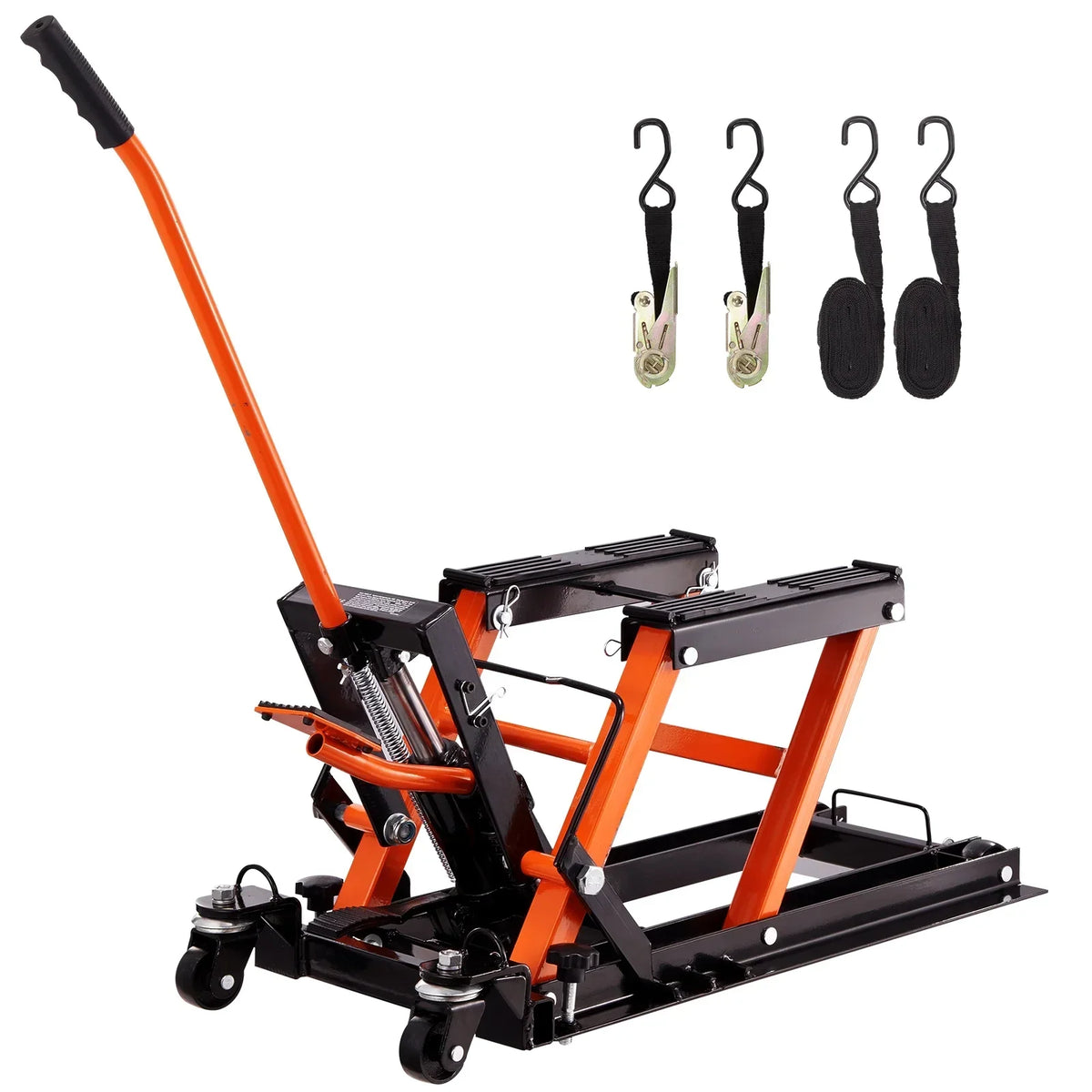 2026 NewKFFKFF 1500 LB Hydraulic Motorcycle ATV Lift Jack Hydraulic Pump Hoist Jack ATV Dirt Bike Stand
