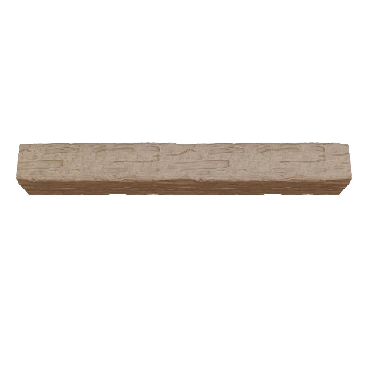 2026 NewEkena Millwork 3 1/2"W x 3 1/2"H x 120"L 3-Sided (U-Beam) Salvaged Timber HeritageTimber Faux Wood Ceiling Beam, Kona Brown