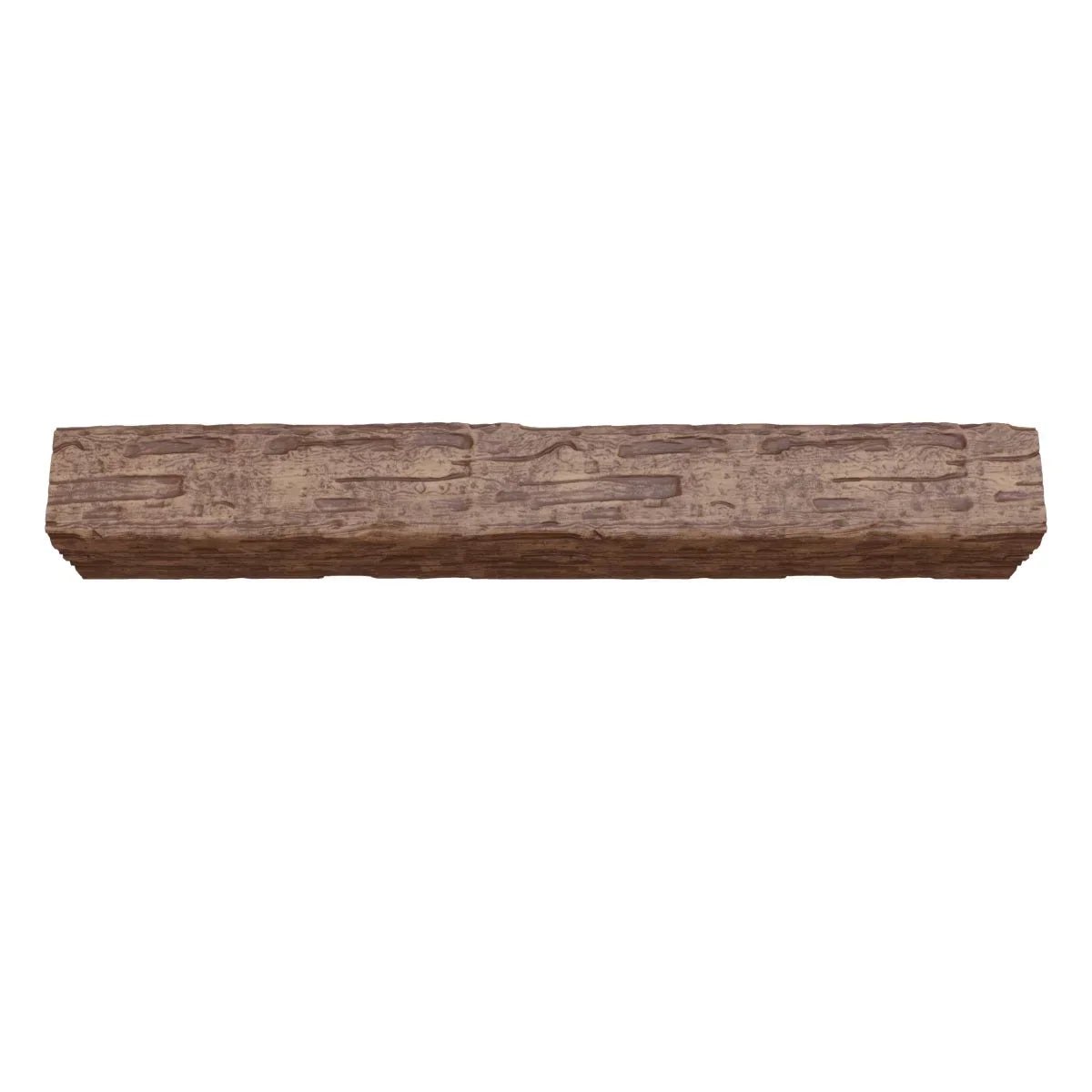 2026 NewEkena Millwork 3 1/2"W x 3 1/2"H x 120"L 3-Sided (U-Beam) Salvaged Timber HeritageTimber Faux Wood Ceiling Beam, Kona Brown