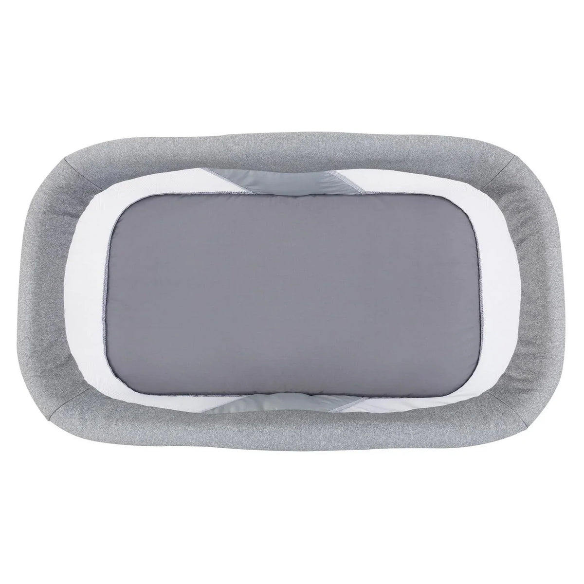 2026 NewBaby Trend Quick Fold 2-in-1 Rocking Bassinet with Travel Bag - Shadow Stone Grey