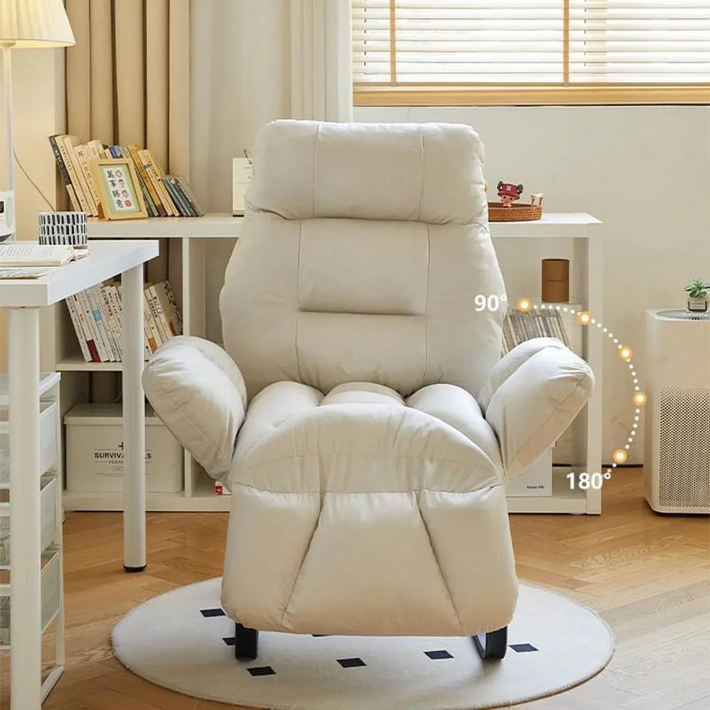 2026 NewHDUTNGISN Recliner Armchair with Adjustable Backrest,White