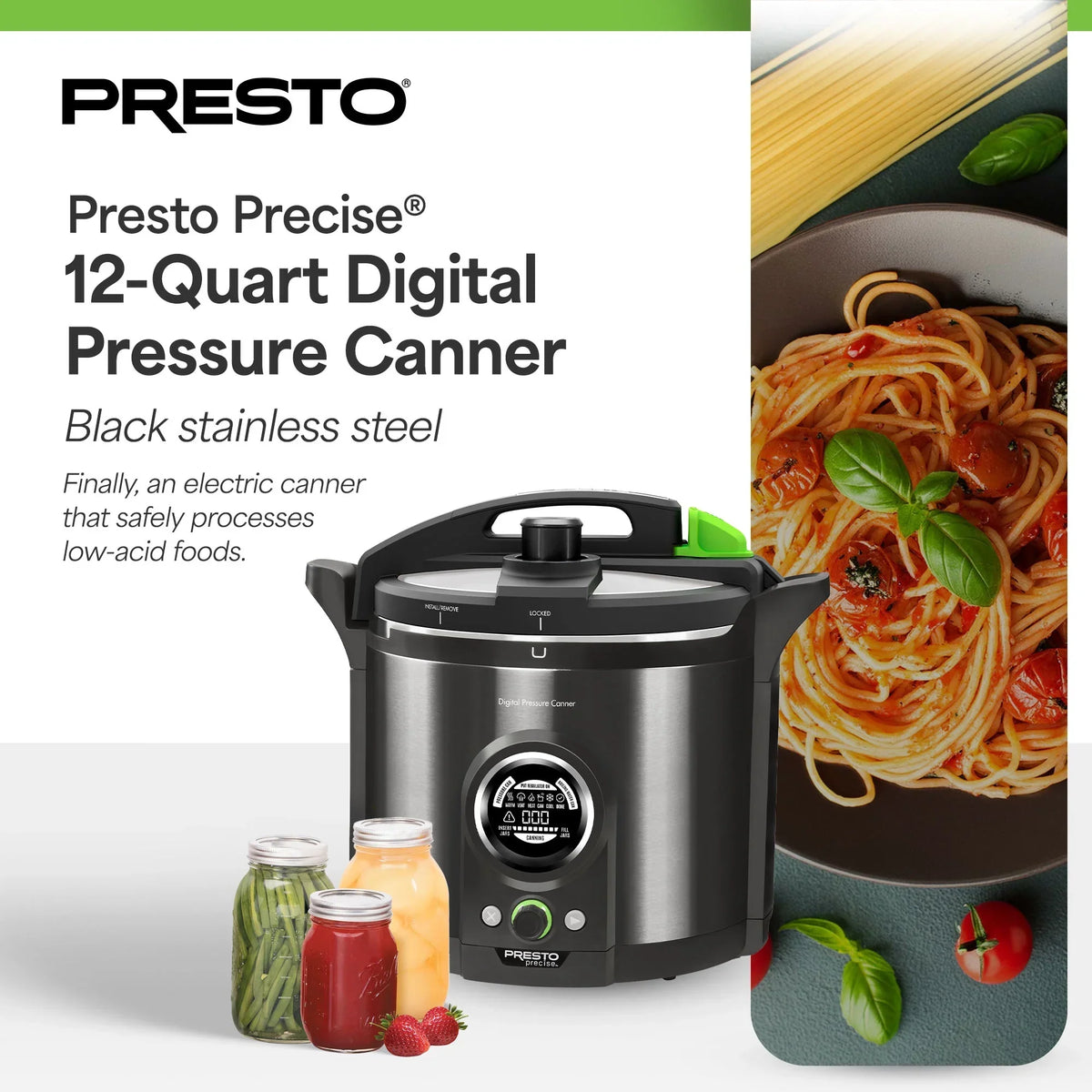 2026 NewPresto Precise 12qt Electric Pressure Canner 02144
