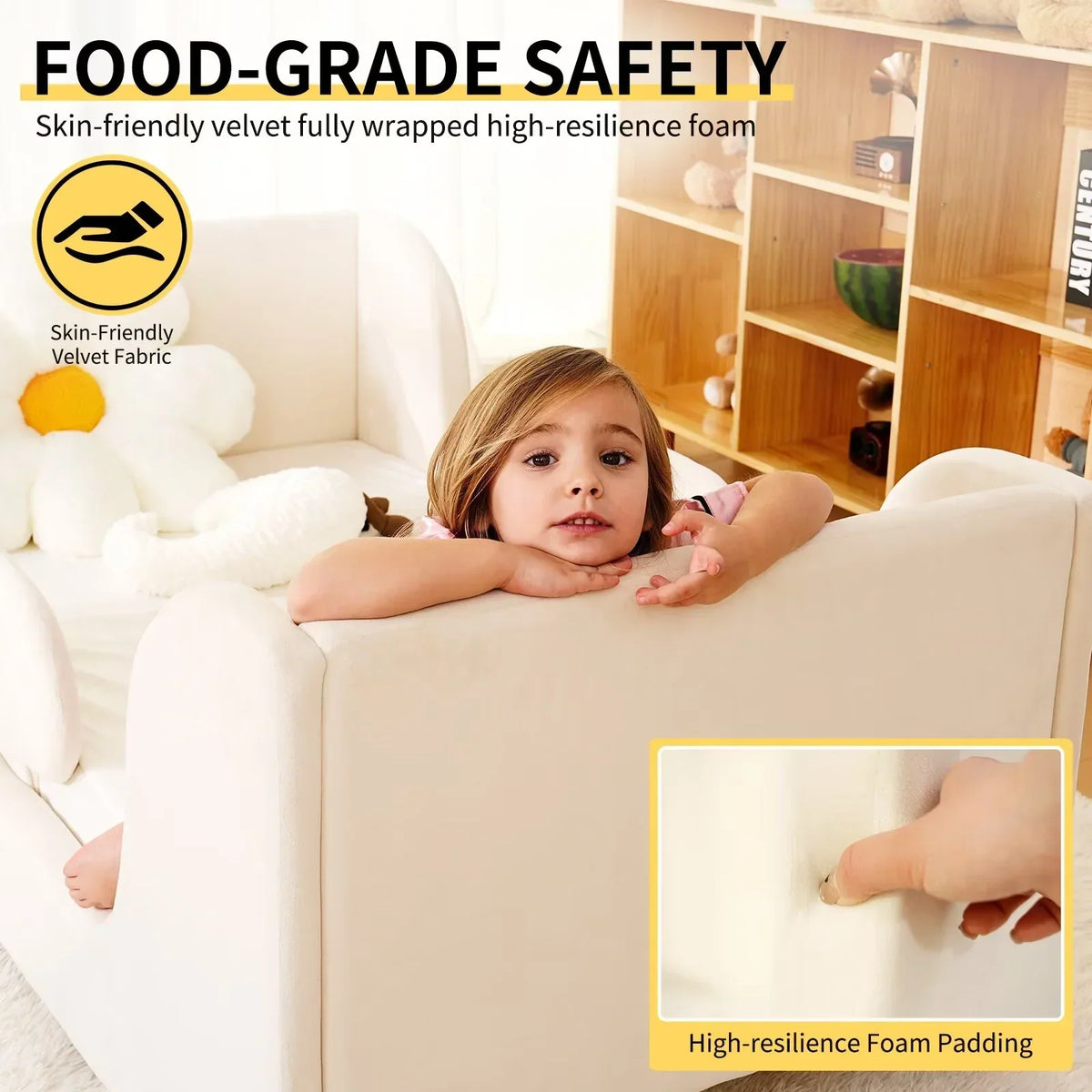 2026 NewLilypelle Toddler Bed Frame, Toddler Floor Bed with Removable Guard Rails, Small Bed for Boys and Girls, Standard Crib Size Toddler Bed"55.9 x 31.5 x 23.2 in"Beige
