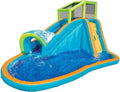 2026 NewBanzai Inflatable Water Slide - Huge Kids Pool (14 Feet Long by 8 Feet High) with Built in Sprinkler Wave and Water Wall- Heavy Duty Summer Outdoor Fun
