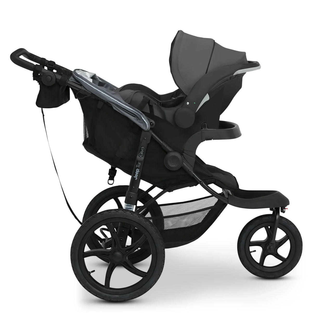 2026 NewJeep TurboGlyde Jogging Stroller by Delta Children, Black