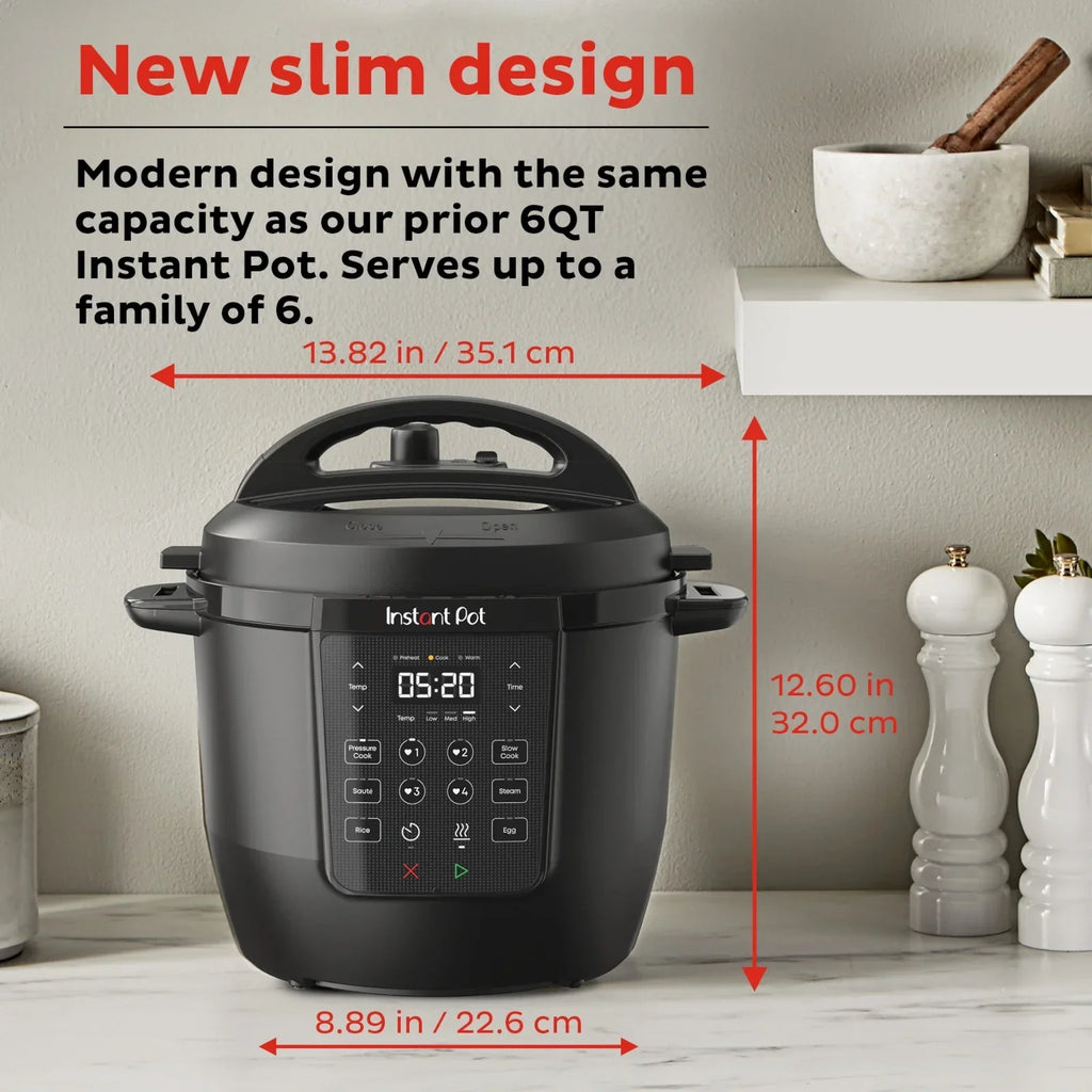 2026 NewInstant Pot 6Qt RIO Chef Series 7-in-1 Multi-Cooker, Pressure Cooker, Slow Cook, & More, Black