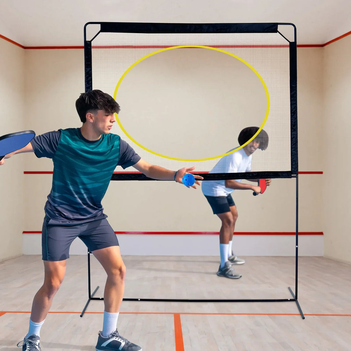 2026 NewSlsy Portable Pickleball with Net, A Racket Game That Combines Pickleball, Badminton, Jianzi, and Tennis, Backyard Games Sport Outdoor Indoor, Fun Games for Kids & Adults