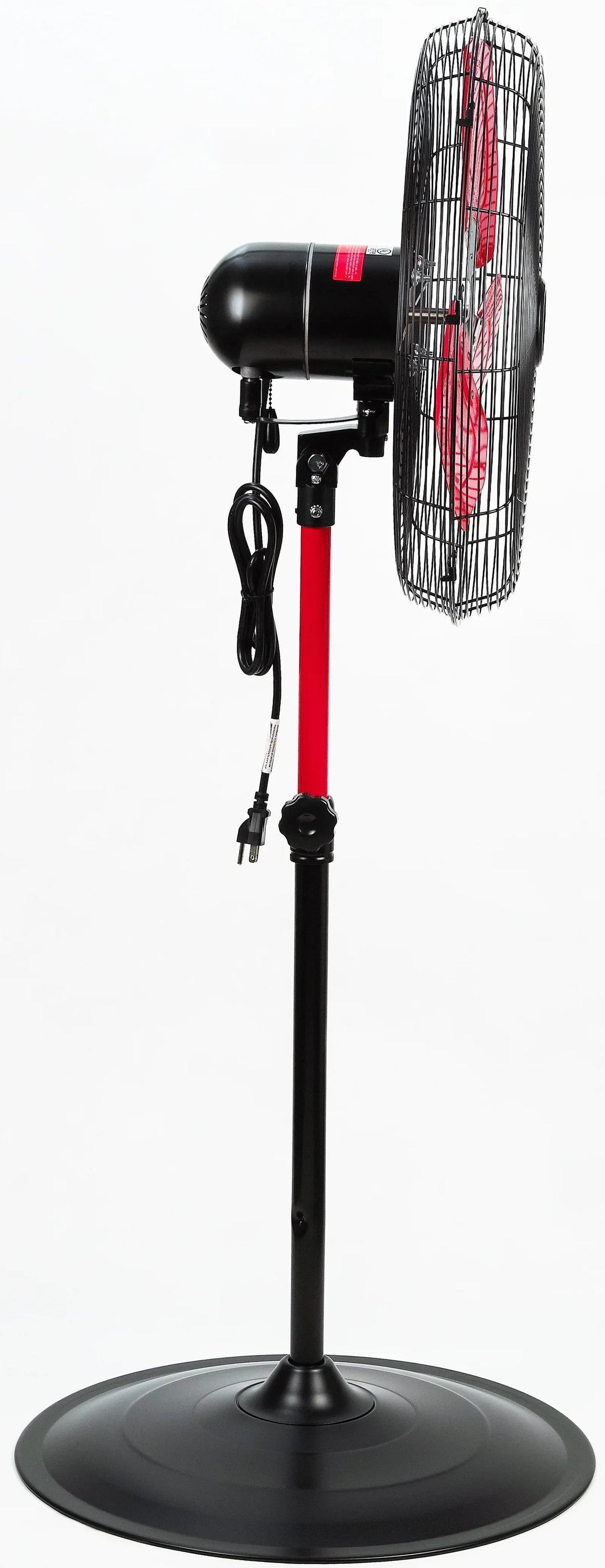 2026 NewHyper Tough 20" 3-Speed Commercial & Industrial High Velocity Oscillating Red & Black Pedestal Fan