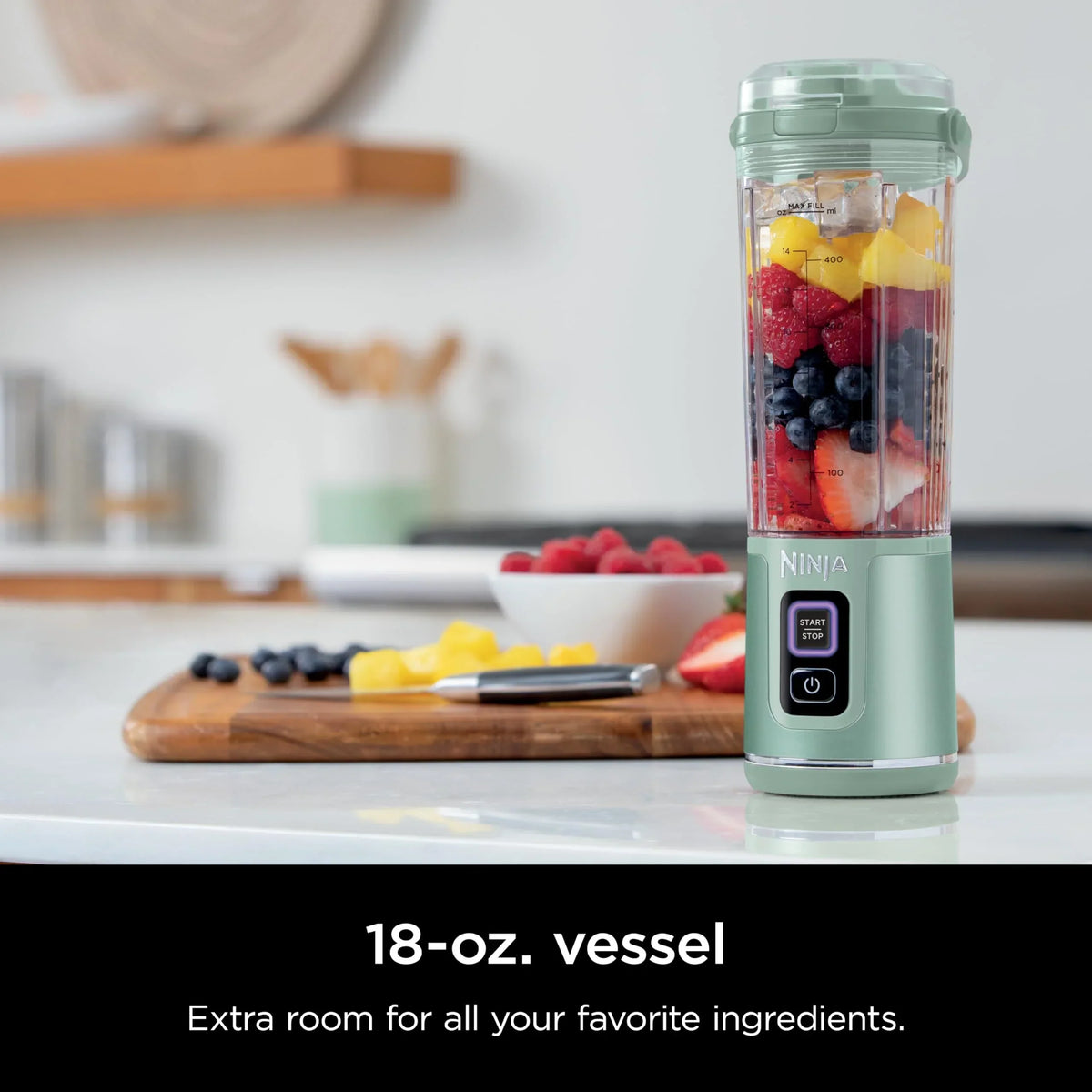 2026 NewNinja Blast Portable Blender, Cordless, 18oz. Vessel, Personal Blender for Shakes & Smoothies, BPA Free, Leakproof Lid & Sip Spout, USB-C Rechargeable, Dishwasher Safe Parts, Metallic Purple,