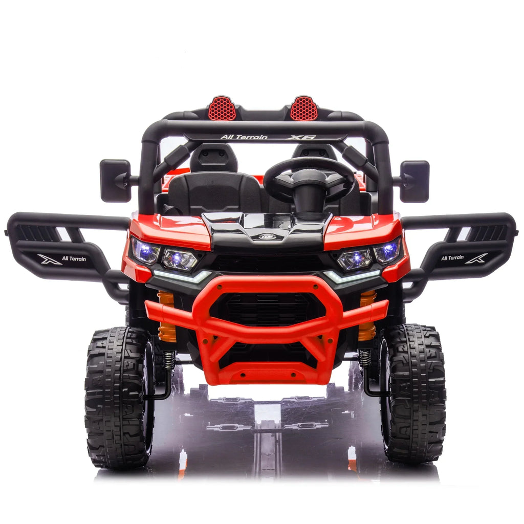 2026 NewXuanlur 24V 2 Seater Kids Ride on Car Truck, Ride on UTV W/ 2x200W Motor, 24 Volt Ride on Toys W/ Dump Bed/Shovel, Electric Car for Kids W/ Durable Tires, LED Light, Music, Remote Control, Black