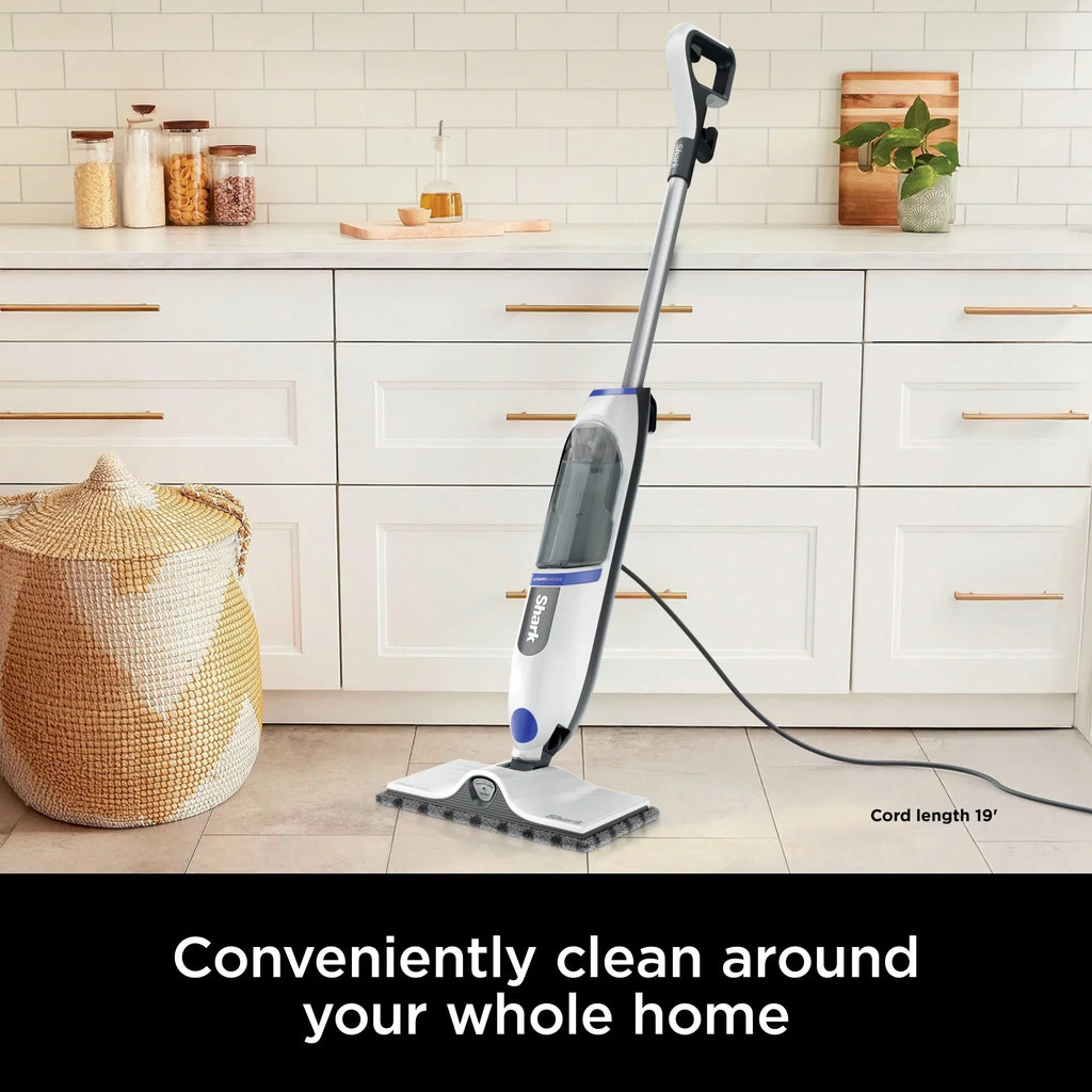 2026 NewShark SteamSpot Steam Mop with Steam Blaster for Sealed Hard Floors, XL Removable Tank, Washable Dirt Grip Pad, 2 Modes,S2000