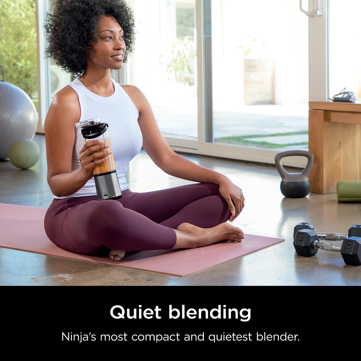 2026 NewNinja Blast Portable Blender, Cordless, 18oz. Vessel, Personal Blender for Shakes & Smoothies, BPA Free, Leakproof Lid & Sip Spout, USB-C Rechargeable, Dishwasher Safe Parts, Metallic Purple,