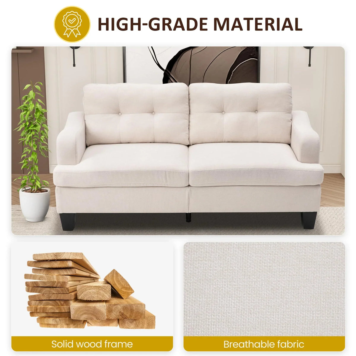 2026 NewRoyalcraft Swivel Nursery Glider Recliner, Comfy Upholstered Glider Chair with Lumbar Pillow and Footrest, Beige