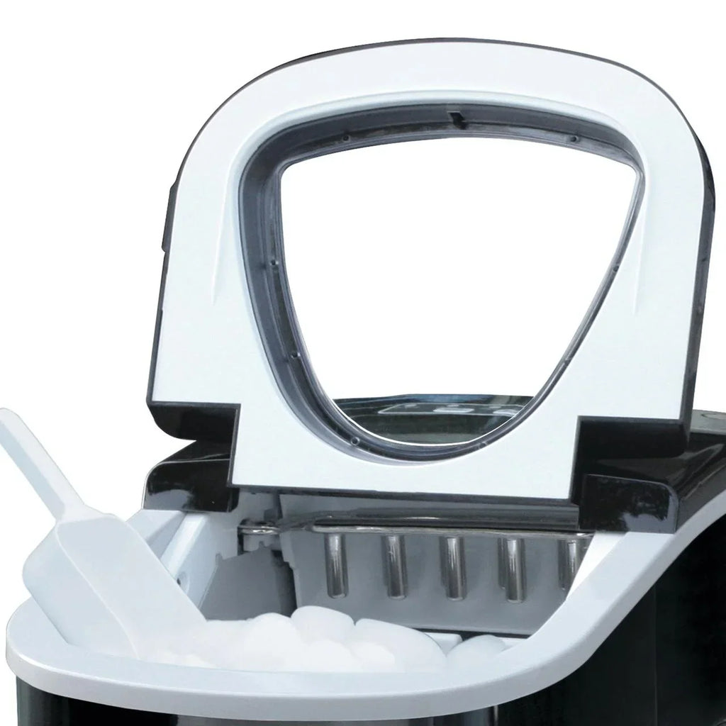 2026 NewFrigidaire Portable Self Cleaning Ice Maker, Black Stainless Steel, (EFIC117-Ssblack_Sc)