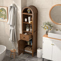 2026 NewFiogmub Tall Bathroom Storage Cabinets with Doors and Shelves, Narrow Tall Linen Cabinet with Drawer