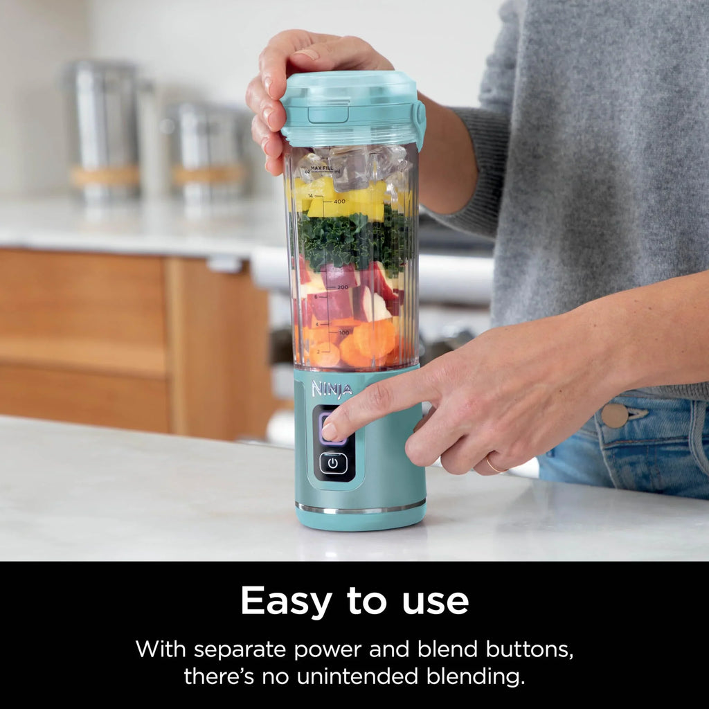 2026 NewNinja Blast Portable Blender, Cordless, 18oz. Vessel, Personal Blender for Shakes & Smoothies, BPA Free, Leakproof Lid & Sip Spout, USB-C Rechargeable, Dishwasher Safe Parts, Metallic Purple,