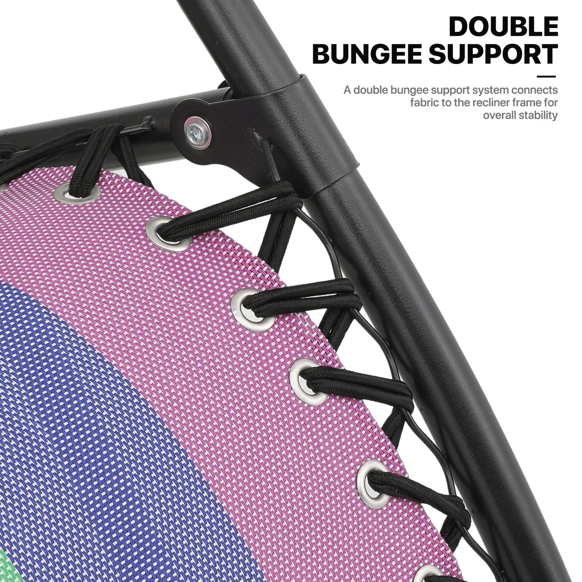 2026 NewMoNiBloom Zero Gravity Chairs Set of 2, Folding Outdoor Patio Beach Recliner with Canopy Shade & Headrest, Black