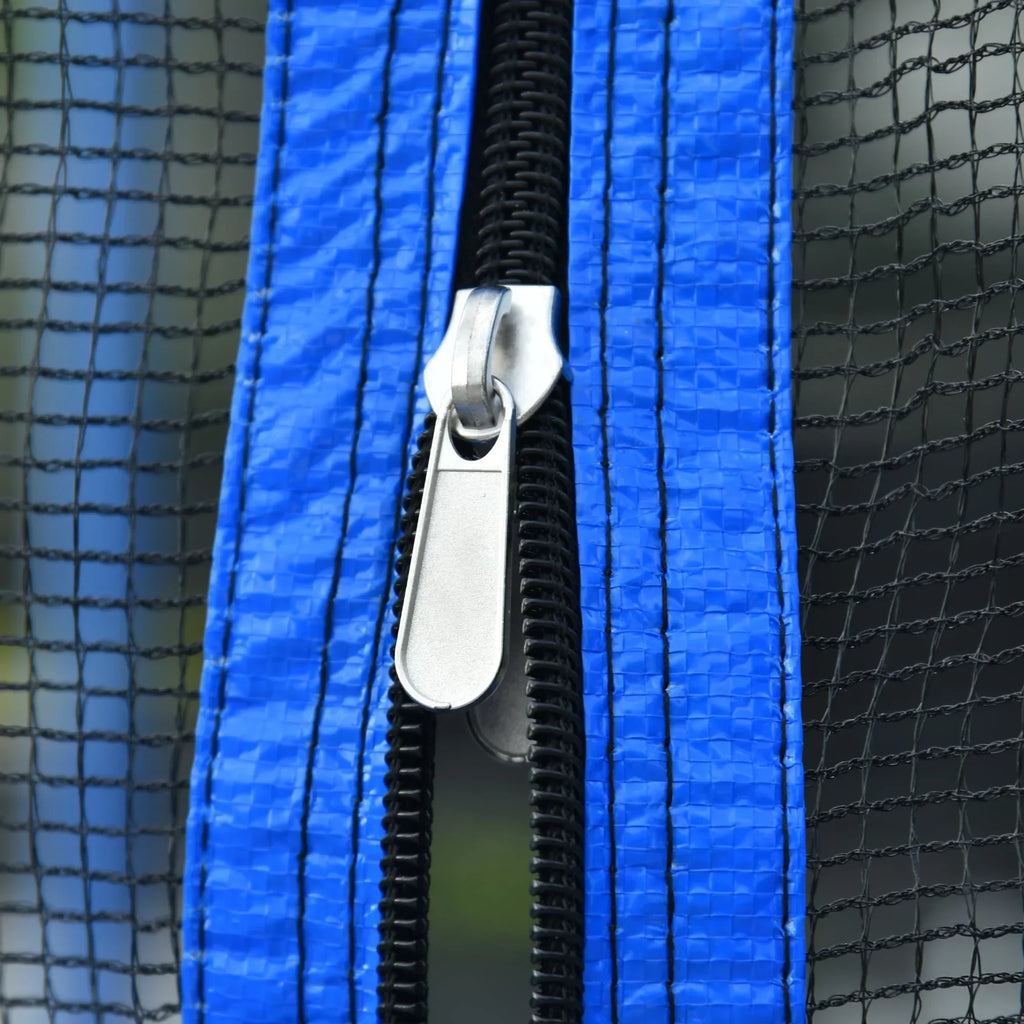 2026 New14FT Outdoor Trampoline with Safety Enclosure, Steel Tube Frame, Ladder & Secure Net - Heavy Duty, Blue