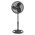 2026 NewLasko 16" Oscillating 3 Speed Adjustable Pedestal Stand Fan, Black (2 Pack)