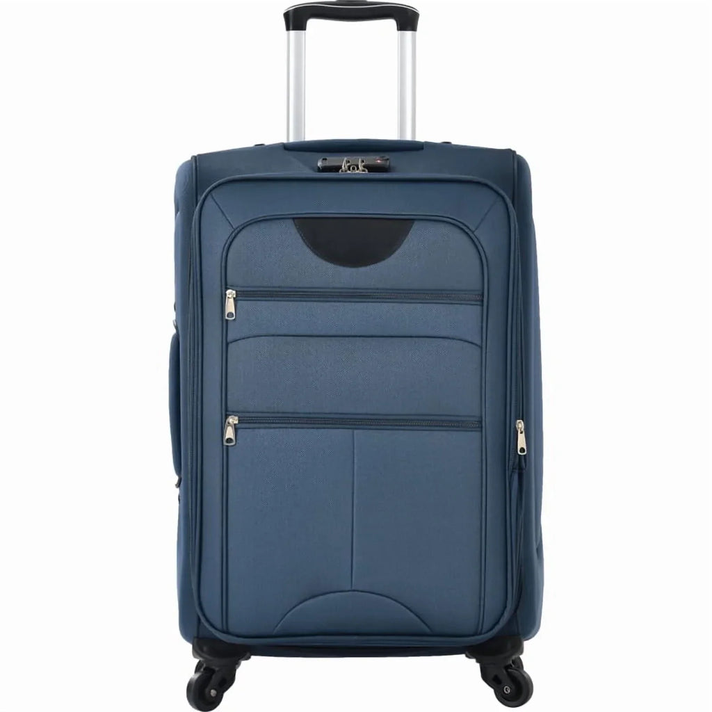 2026 NewSoftside Luggage Expandable 3 Piece Set Suitcase Upright Spinner Softshell Lightweight Luggage Travel Set