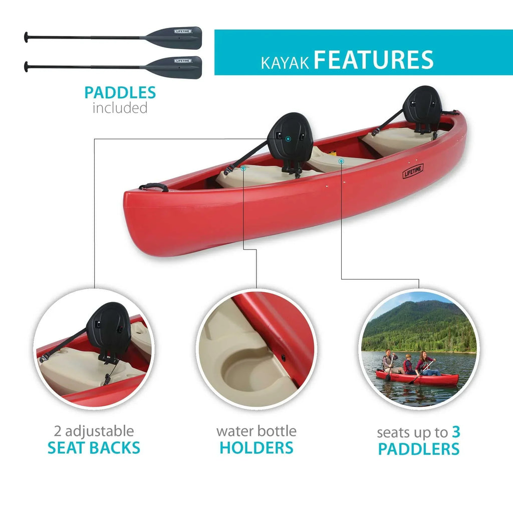2026 NewLifetime Kodiak 13 ft Canoe, Red (90658)