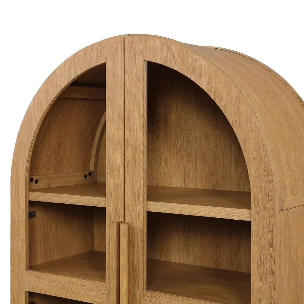 2026 NewBetter Homes & Gardens Juliet Arch Accent Cabinet, Black Finish
