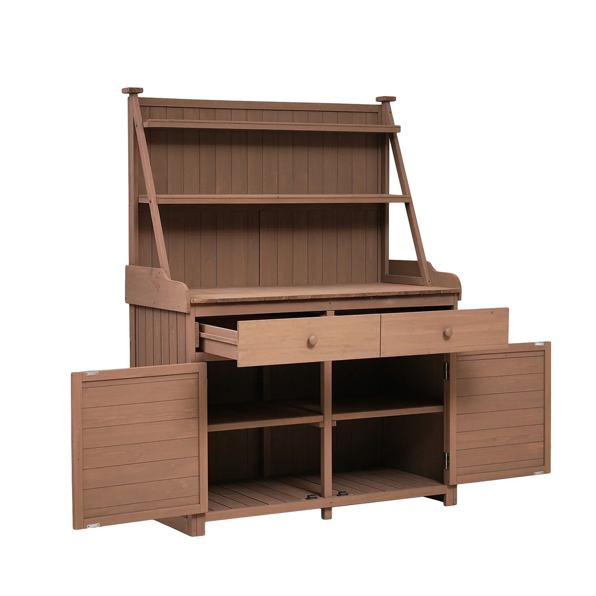 2026 NewWalnut Cabinet With 6 Shelves, Adjustable Glass & Mirrored Back Design Shelf Lighted Corner Curio Shelves In