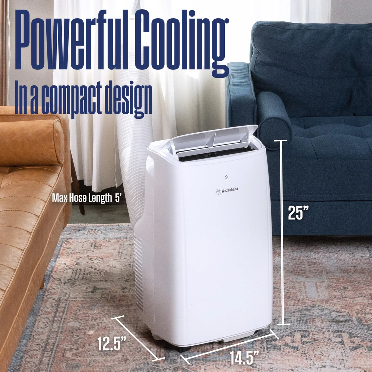 2026 NewWestinghouse 10,000 BTU Portable Air Conditioner & Dehumidifier with Smart App, for Rooms Up to 450 sq ft