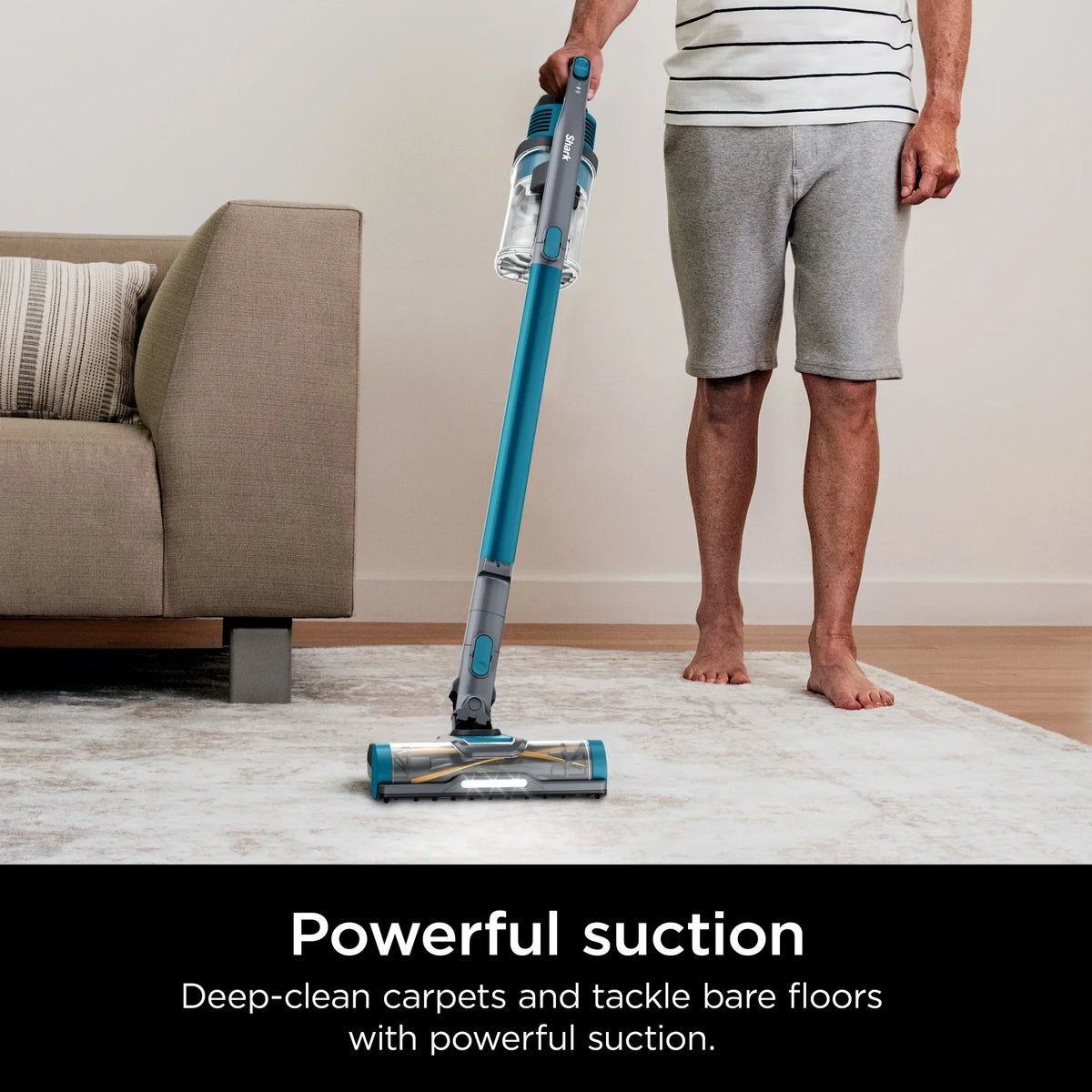 2026 NewShark Pet Pro Bagless Cordless Stick Vacuum, Carpets and Hardfloors, Powerfins Brushroll, No Hair Wrap, Up to 40 Min Runtime, XL Dust Cup, IZ240 Teal