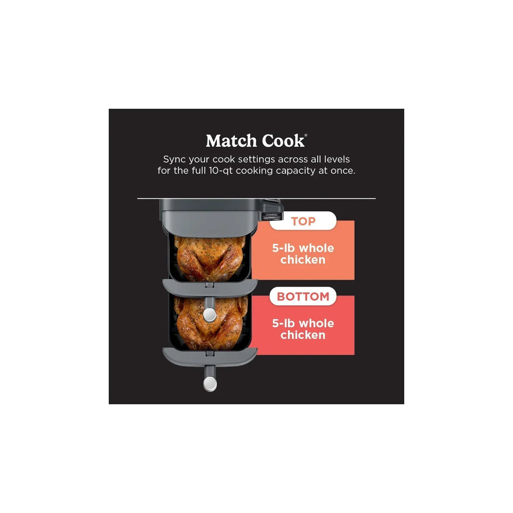 2026 NewNinja DoubleStack XL Smart 2-Basket Air Fryer