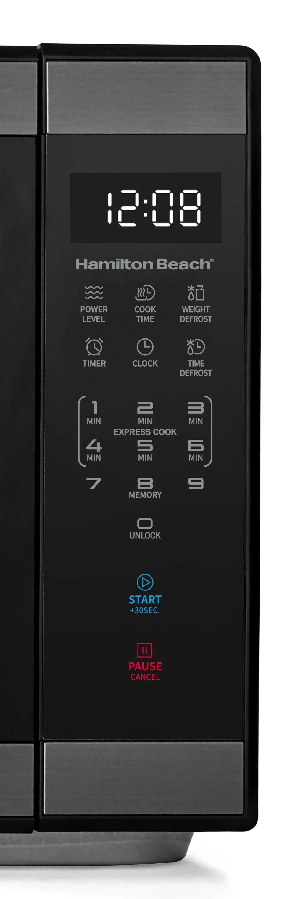 2026 NewHamilton Beach 1.1 cu ft Countertop Microwave Oven, Black and Stainless Steel
