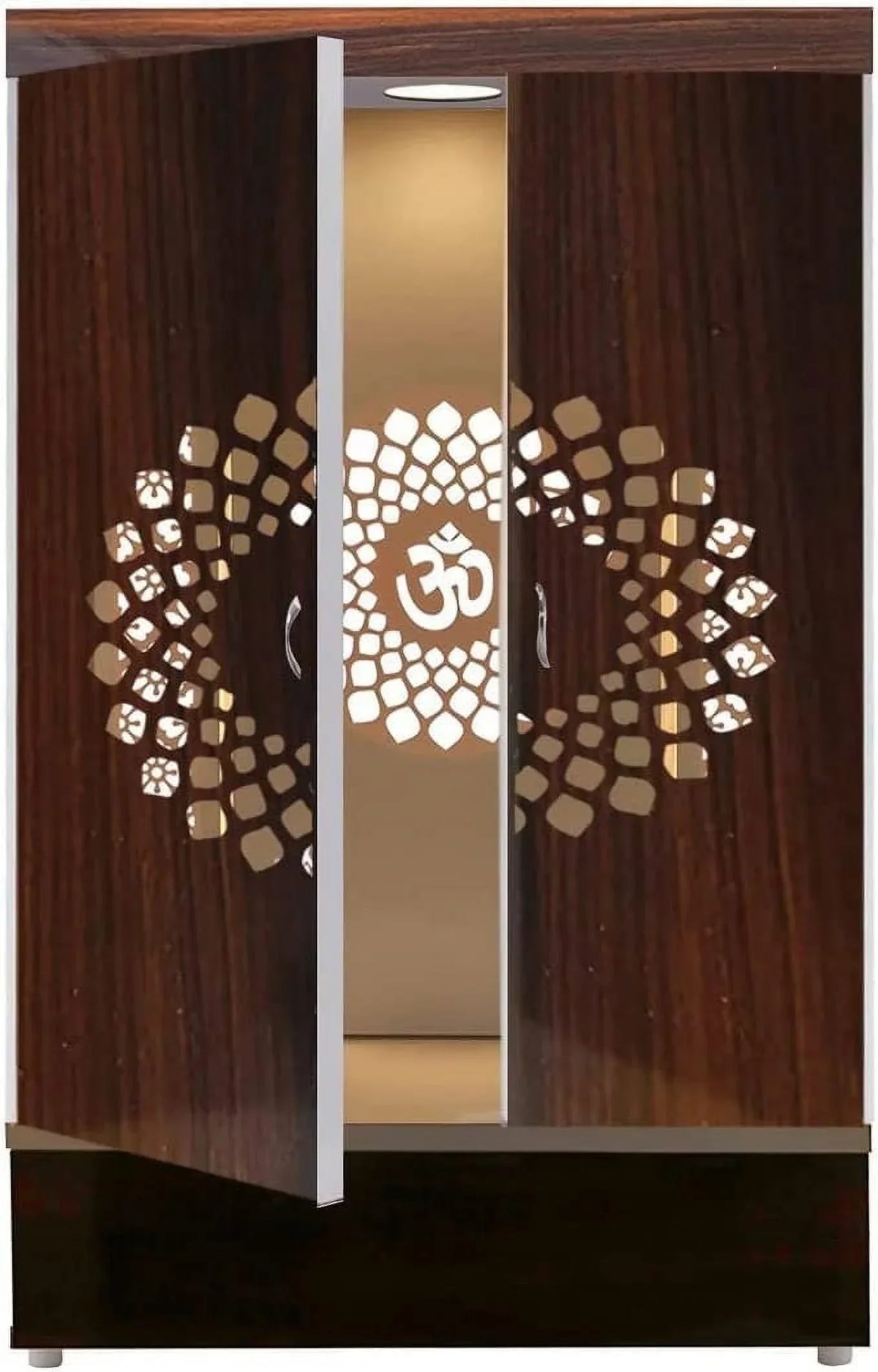 2026 NewCustomized Wooden Cabinet Desginer Mandir With LED / Mandir For Home & Office / Temple For Home / Pooja Ghar / Mandir With Lights /Storage