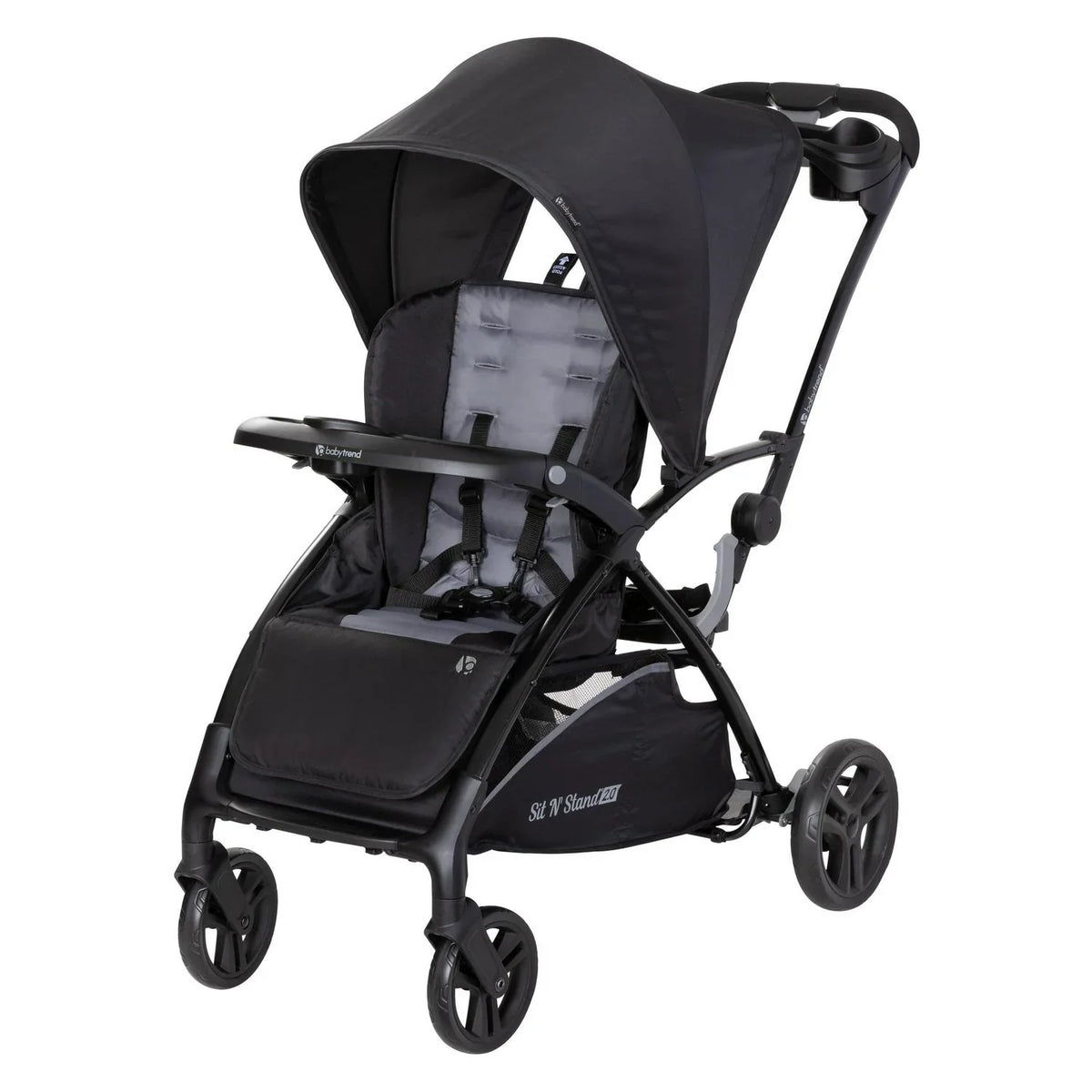 2026 NewBaby Trend Sit N- Stand 2.0 Stroller. Simply Grey