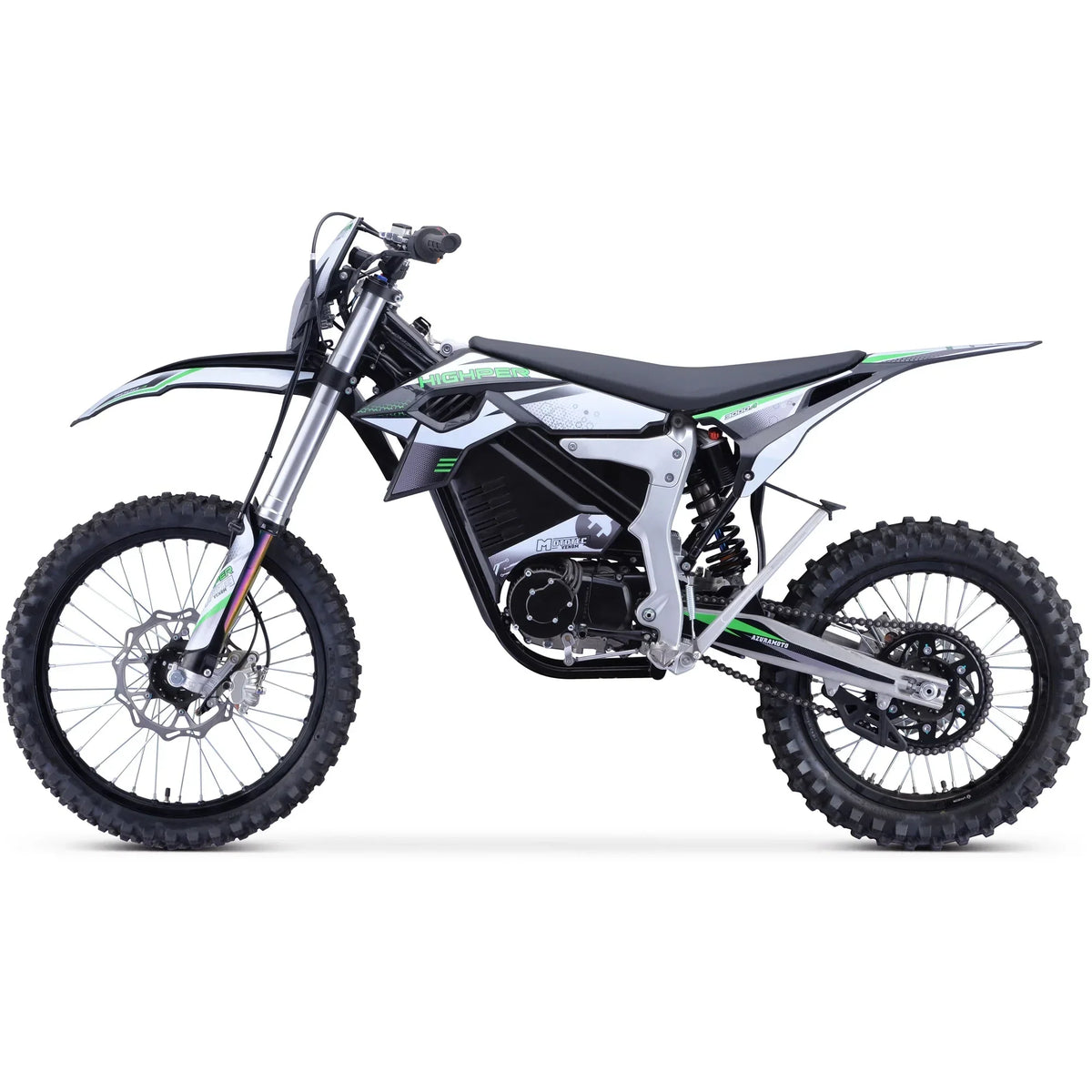 2026 NewMotoTec Venom 72v 12000w Electric Dirt Bike White