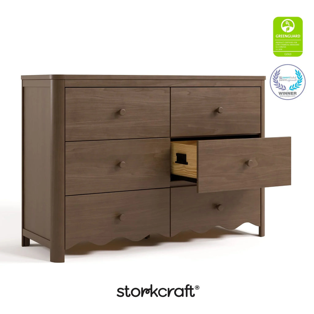 2026 NewStorkcraft Casablanca 6 Drawer Nursery Dresser, Sage