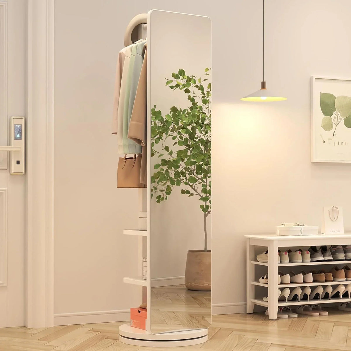 2026 NewFull-Length Mirror on Rubber Wood Frame 65.7 x 17.7 Inches Ideal for Dressing Rooms and Living Spaces for Versatile Use
