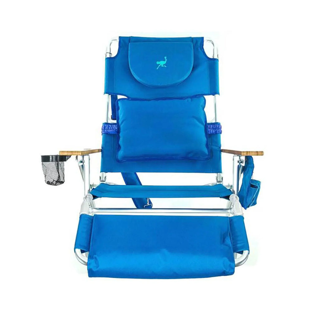 2026 NewOstrich Deluxe 3N1 Lightweight Outdoor Beach Lounge Chair w/Footrest, Pink