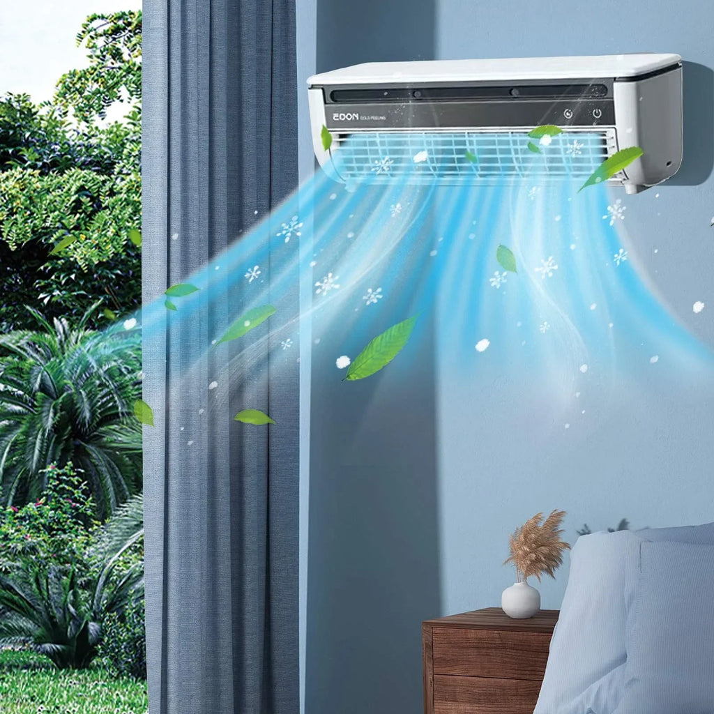 2026 NewFYHALE 5,000 BTU Wall Mounted Air Conditioner with Remote Control, Digital Display, Cool up to 150 Sq. Ft., Perfect for Small Bedroom, Living Room, Home Office, White