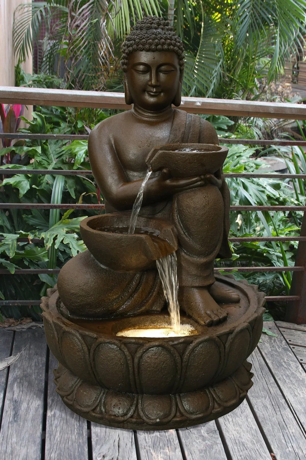 2026 NewLarge Buddha Fountain with Warm White LED