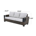 2026 NewBetter Homes & Gardens Rockport Outdoor Wicker Sofa, Brown