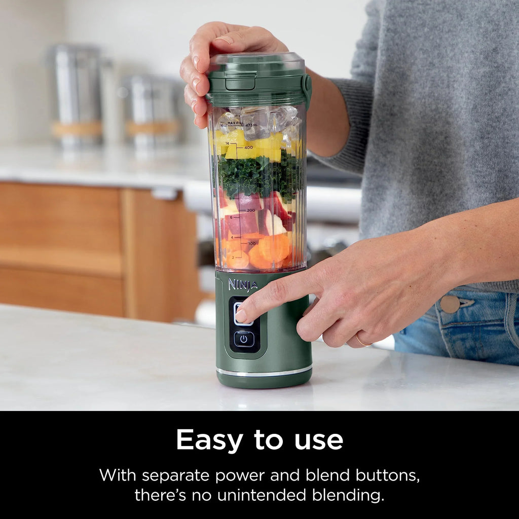 2026 NewNinja Blast Portable Blender, Cordless, 18oz. Vessel, Personal Blender for Shakes & Smoothies, BPA Free, Leakproof Lid & Sip Spout, USB-C Rechargeable, Dishwasher Safe Parts, Metallic Purple,