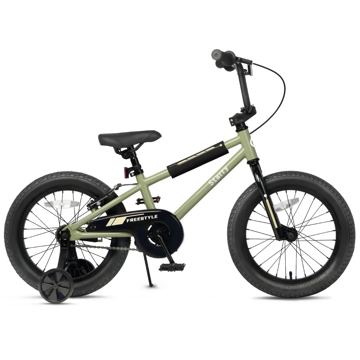 2026 NewGlerc 14 Inch Little Kids Bike BMX Style Bicycle with Training Wheels Coaster Brake for 3 4 5 Years Old Boys Girls, Blue