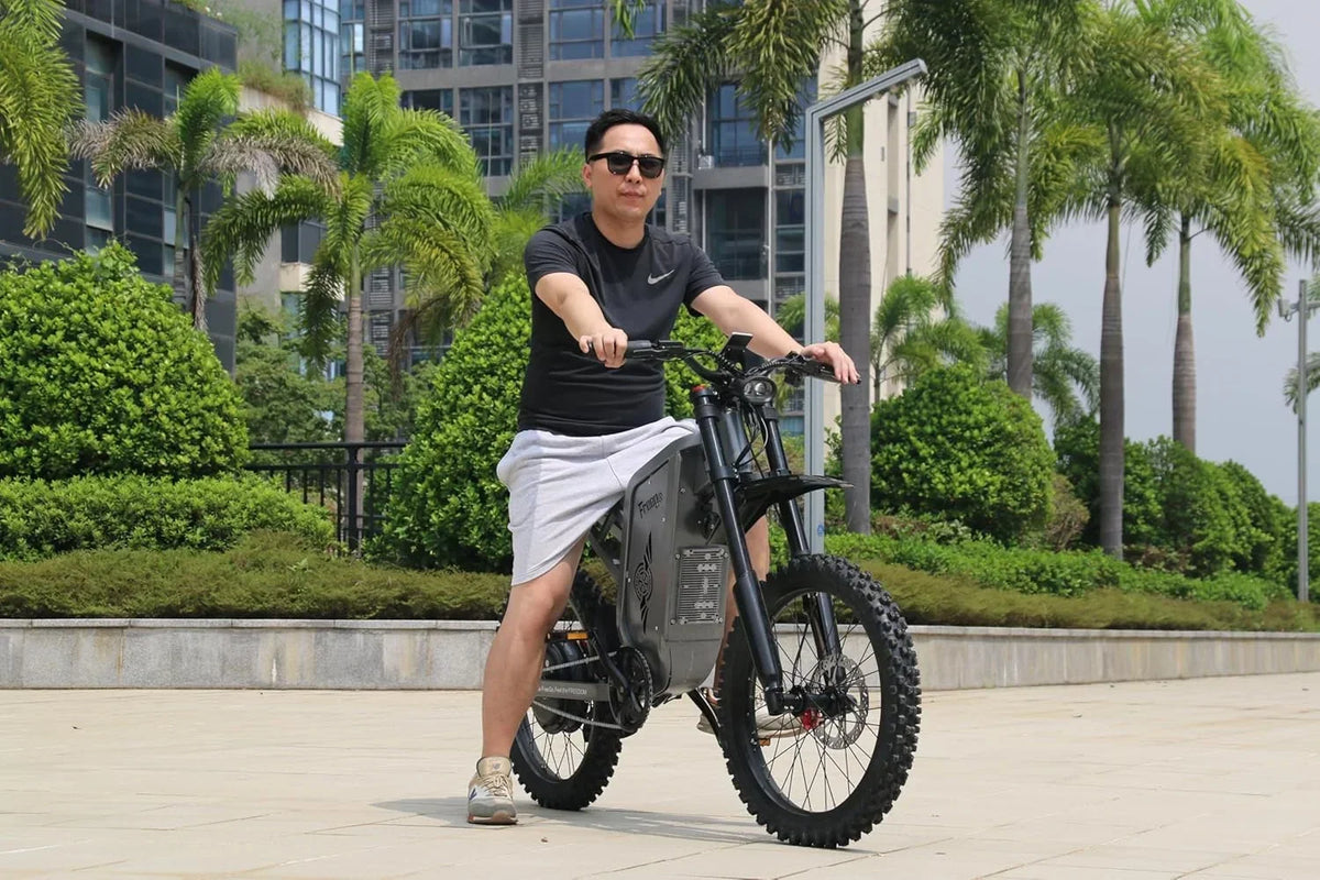 2026 New50MPH Electric Dirt Bicycle Freego X2 Pro,6000W(Peak)Motor Electric Motorcycle, Electric Bike for Adults, 60V30AH Battery, 19x2 Tire Full Suspension Hydraulic Brake Half Throttle UL2849