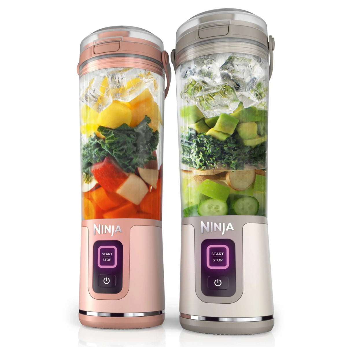 2026 NewNinja Blast Portable Blender, Cordless, 18oz. Vessel, Personal Blender for Shakes & Smoothies, BPA Free, Leakproof Lid & Sip Spout, USB-C Rechargeable, Dishwasher Safe Parts, Metallic Purple,