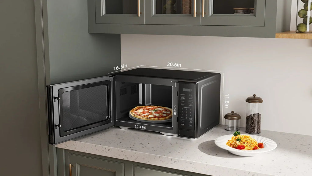 2026 NewMainstays 1.1 cu ft Microwave Oven in black