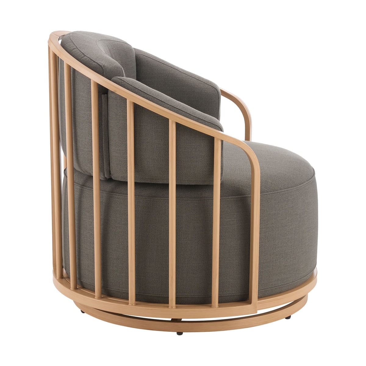 2026 NewBetter Homes & Gardens Lillian Swivel Birdcage Accent Chair, Cream Linen