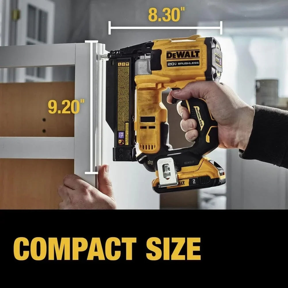 2026 NewDeWalt DCN623D1 20-Volt MAX Atomic Compact Cordless Pin Nailer Kit, Brushless Motor, 23 Gauge, Battery - Quantity 1