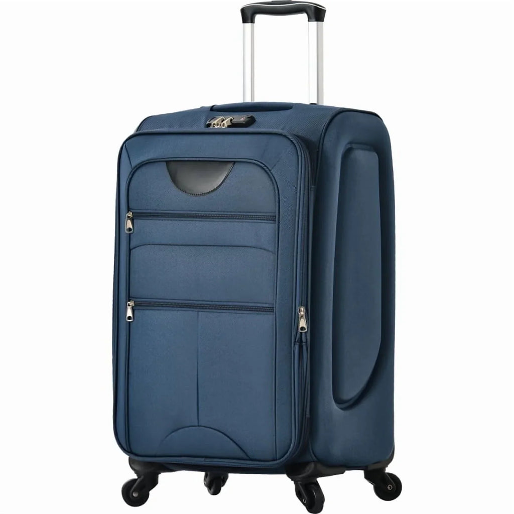2026 NewSoftside Luggage Expandable 3 Piece Set Suitcase Upright Spinner Softshell Lightweight Luggage Travel Set