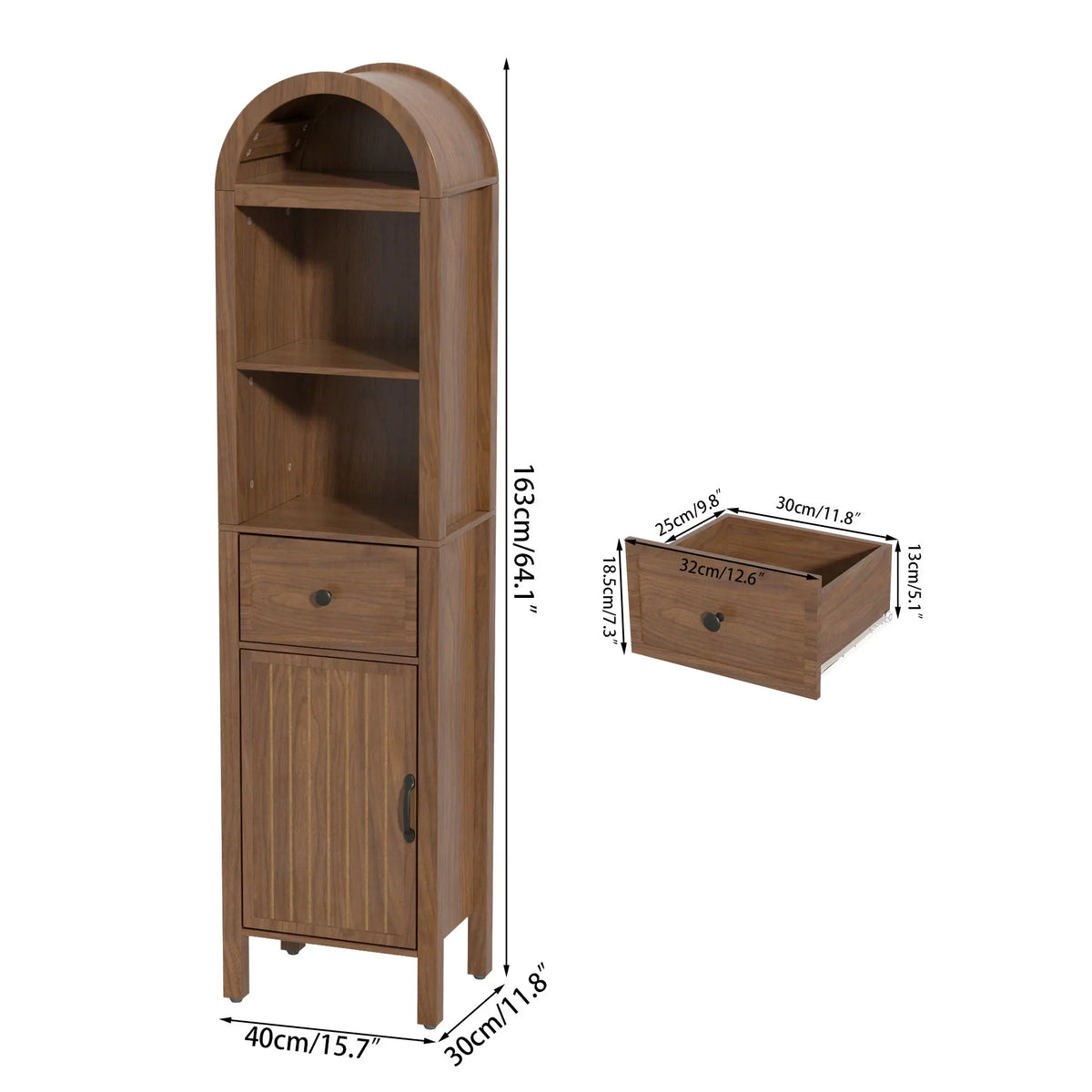 2026 NewFiogmub Tall Bathroom Storage Cabinets with Doors and Shelves, Narrow Tall Linen Cabinet with Drawer