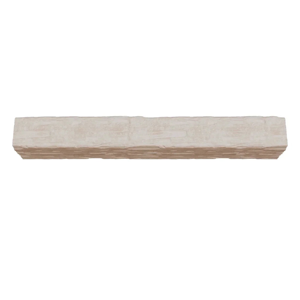 2026 NewEkena Millwork 3 1/2"W x 3 1/2"H x 120"L 3-Sided (U-Beam) Salvaged Timber HeritageTimber Faux Wood Ceiling Beam, Kona Brown